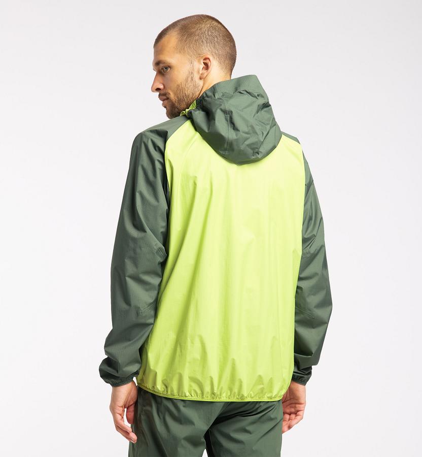 Haglöfs Mens L.I.M Proof Waterproof Jacket Dark Green New Zealand 69534NTEG
